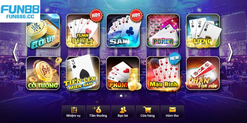 Chơi game bài Fun88 với siêu phẩm Baccarat đình đám